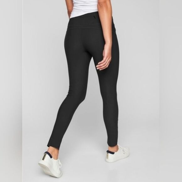 athleta stellar tight 870815 black  zip pocket Leggings SP (D0014) - Picture 1 of 9